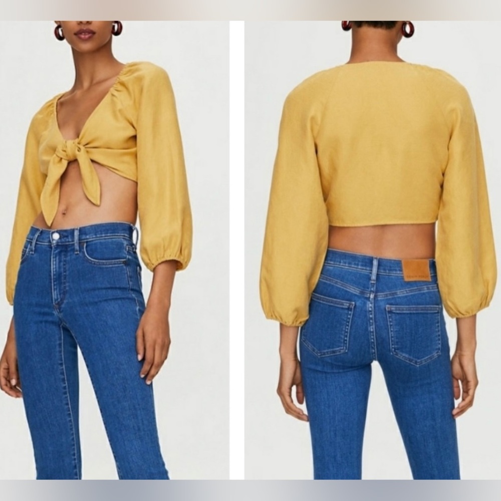 Aritzia Wilfred | Venus Cropped Tie Top